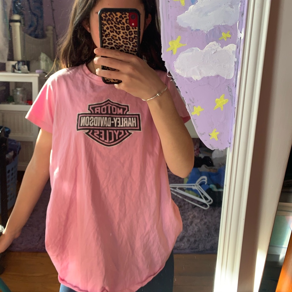 Pink Harley Davidson Tee